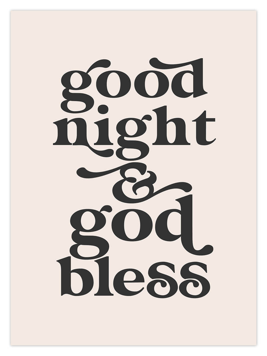 Good Night Godly Quotes Good Night God Bless (W) – dusty boy